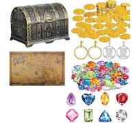 Pool Diving Toys,Large Treasure Box Water Dive Game,Diving Gem Pools Toy with Big Colorful Diamond Set,Fun Summer Swim Partys Gift,Swimming Skills Development Activities, for Toddler Boys Girls