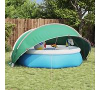Pool Dome Blue 336 x 322 x 160 cm Foldable UV Resistant Waterproof with Carry Bag and Guy Ropes for Garden Outdoor Protection Against Dirt and Heat Loss