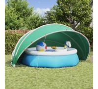 Pool Dome Blue 500x500x236cm 185T Polyester PU Foldable UV Water-Resistant Poles