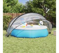 Pool Dome Green 405x405x192cm 185T Polyester PU Coating Foldable Shelter UVproof