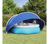 Pool Dome Green 430x430x210cm 185T Polyester PU Coating Foldable Outdoor Shelter