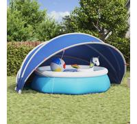 Pool Dome Green 500x500x236cm 185T Polyester PU Coating Foldable Outdoor Garden