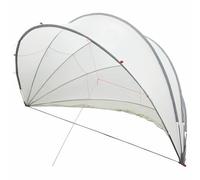 Pool Dome Grey and Orange Foldable 500 x 500 x 236 cm, UV-Resistant Cover, Weatherproof Tarpaulin for Outdoor Pool, Protection Against Leaves, Dirt and Heat Loss