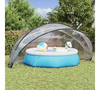 Pool Dome Transparent PVC 546 x 516 x 250 cm Foldable Cover with UV Resistant Protection for Swimming Pools, Garden and Outdoor, Reduces Heat Loss