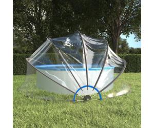 Pool Dome Transparent PVC Fibreglass 467cm Diameter Easy Hinge Shelter Cover Pro