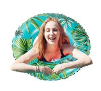 Pool Donut | Large Portable Tropical Raft | Inflatable Float Donut for Swimming for Adults Swimming Summer Outdoor Travel Vacation Beach Lake River Garden