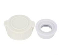 Pool Drain Cap Replacement Exhaust Valve Cap with Washer for Above Ground Pools, Compatible with Parts 10043 10044, Fits Pools 42 Inch and Under (1 Set)