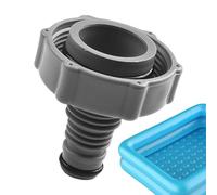 Pool Drain Fitting - Connector Adapter, Hose Connector | Heavy Duty Replacement Part For Frame Pools, Pump Fitting, Leakproof Seal, Quick Installation Part, Compatible