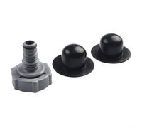 Pool Drain Valve 32mm Black Spare Part for Swimming Pool Hose Connector Draining System Winterisation P6H1419(A)