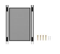 POOL FELLOWS 1.18m * 0.76 m Removable Pool Safety Fence Gate, Child & Pet Backyard Barrier, Temporary Mesh Pool Fence Gate for Backyard, for Inground Swimming Pools, DIY Gate Section in Black