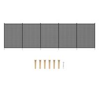 POOL FELLOWS 1.23m X 4.58m Removable Pool Safety Fence, Pet Backyard Barrier, Temporary Mesh Pool Fence for Backyard, for Inground Swimming Pools, DIY Fencing Section in Black