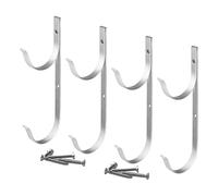 Pool Fence Hooks - 4pcs | Heavy Duty Hanger Tool For Pool Equipment | Pools Hook Suitable For Telescopic Pole, Leaf Rake, Skimmer, Net, Brush, You