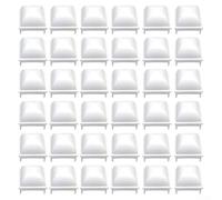 Pool Fence Post -Caps For 1.5 Inch Square Posts - White PP Plastic Covers For Above Ground Pool Safety - Weather Resistant Outdoor Pool Equipment - Pack Of 6(36pcs)