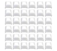 Pool Fence Post Covers for Square Hollow Posts 1 5 Inches by 1 5 Inches Compatible with Various Above Ground Pools White PP Plastic Multiple Packs (36pcs)