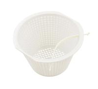 Pool Filter Basket B172 Skimmer Debris Collector White ABS | This ABS skimmer basket efficiently captures leaves and debris to protect your pool filtration system from clogs.