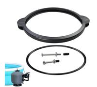Pool Filter Clamp, Outdoor Filter System Parts, Sturdy & Corosion Resistant Design, Easy to Install Leakproof Valve Clamps Assembly for Pools, Gardens, Backyards, and Lawns
