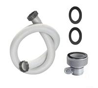Pool Filter Hose 1.5m with Stainless Steel Clamps for Coleman for intex Pools - Enhanced Flow Drainage Tube Easy Install Spare Parts 40mm