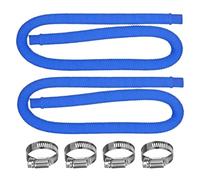 Pool Filter Hose with Clamps -32mm Reusable Portable Pipe, Ground Pool Filter Pump Hoses for Repair Connection Upgrade Maintenance Outdoor Yard Patio Lawn