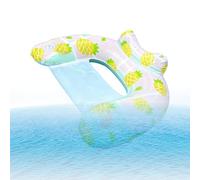 Pool Float Chair - Inflatable Lounge Seat, Leak-proof Non-Slip Design, Optimal Comfort Alignment, Relaxing Water Raft with Drink Holder for Beach Party at the Lake, River Holiday, Summer