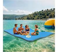Pool Float, Extra Large Floating Water Mat and Lounger, Durable 3-Layer XPE Foam with Storage Straps, Pool Float Mat for 2-3 People, for Pool, Lake, Beach, River,5m×0.9m×3.3cm