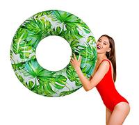 Pool Float for Adult, Inflatable Pool Float Tube, Adult Swim Ring, Water Fun Large Blow Up Summer Beach Swimming Raft Kids and Adults. (Green 40 in)