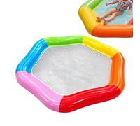 Pool Float for Adults - Hexagonal Leak-proof Inflatable Lounger for 2 People, Portable Water Hammock, Durable PVC Swimming Bed, Inflatable Relaxation Raft, Bath Use in Summer