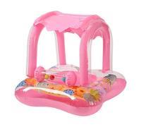 Pool Float for Baby - Toddler Swim Aid Inflatable - Cartoon Float with Sun Protection Canopy for Kids Outdoor Play Swimming Beach Lake Pool
