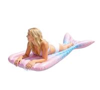 Pool Float - Inflatable Hammock Lounge Chair, Fish Tail Design Water Recliner Seat with Mesh Center Cooling Support Lightweight Foldable Structure Relaxing Balance Feature Ideal Beach Lake