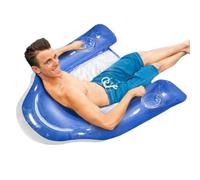 Pool Float - Inflatable Pool Lounge Foldable | Floating Chair with Cup Holder, Comfortable Raft for Lake, River, Relaxing in the Floating Lounger for a