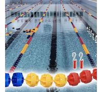 Pool Float Lines Pool Safety Lines Markers Floaters Pool Competition Split Lines Kit(8m)