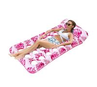 Pool Float Lounger - Inflatable Folding Floating Bed for Sunbathing Relaxation, Comfortable Water Hammock with Ergonomic Design, Lake Raft Floats for Adults, Lightweight Pool Accessory, Multicolor