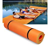 Pool Float Mat, Aqua Pad, Floating Water Pad, High-Density Foam, Swimming Pool Tanning Float, for Adult Beach, Lake, Ocean Swimming,Orange,1.8m×1.2m×3.3cm