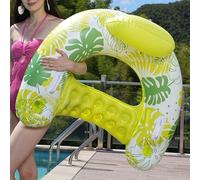 Pool Float - Pool Floating Chair - Heavy-Duty Swim Water with Cup Holder for Swimming Summer River Lake Backyard Vacation Men Women