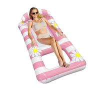 Pool Float - Portable Water Lounger, Floating Lounge Bed | Inflatable Reclining Sofa For Swimming Pool Lake, Outdoor Beach Travel Bed With Support Pillow For Backyard Relaxation Sessions