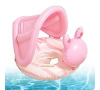 Pool Float - PVC 53x53x50cm | Swimming Ring With Sunshade | Swim Float | Inflatable Water Lounge Support Ring For Pool Beach Lake Relaxation Swimming Practice Summer Parties Outdoor Recreation And