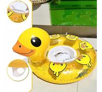 Pool Float Rings - Inflatable Boys Water Float for Swimming | Inflatable Raft Yellow Duck Floating Baby Swim Ring for Baby Toddler Boys Summer Travel Child Girls