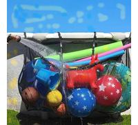 Pool Float Storage,57.09x33.07in Floats Organizer Pouch | Heavy-duty Quick Dry Pool Toy Net | for Swim Rings Balls Toys Beach Patio Indoor Garage Fence Walls Railings