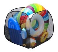 Pool Float Storage Net Pop-Up Foldable Quick Drying Mesh Pool Toy Storage with Side Pockets & Handle 31.5x31.5x27.6 Inch Large Capacity for Balls Inflatable Toys and Accessories Floa