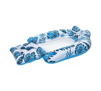Pool Float Swimming Chair with 2 Drink Holders, Inflatable Air Mattress for the Pool, for Men, Professionals, Beginners, Garden Parties, Sunbathing, Sea Holiday, Club, Gym