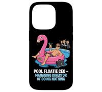 Pool Floatie CEO Managing Director Of Doing Nothing Case for iPhone 14 Pro