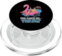 Pool Floatie CEO Managing Director Of Doing Nothing PopSockets PopGrip for MagSafe