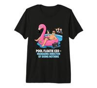 Pool Floatie CEO Managing Director of Doing Nothing Premium T-Shirt