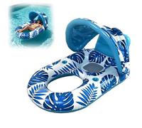 Pool Floating Chair, Pool Water Hammock with Cup Holder, 250lbs Load Bearing Capability Pool Hammock, Comfortable Pool Raft Chair, Inflatable Adult Pool Floats for Men Women (Sky Blue-1pc)