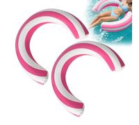 Pool Floats - 2 Pieces Flexible Inflatable Device Versatile Curved - Summer Pool Accessories for Adults Women Beach Lake River