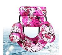 Pool Floats Adults - Foldable Inflatable Lounger With Mesh Seat,Pool Raft with Headrest and Adjustable Straps | For Men, Dads, Moms, Summer, Lakes, Beaches, Holidays, Parties, Sunbathing