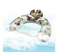 Pool Floats for Adults, Inflatable Lounge with Cup Holder and Headrest, Floating Pool Chair, for Adults for Swimming on the Lake, River, Summer Party, Outdoor