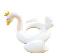 Pool Floats for Kids,Inflatable Pool Ring With Canopy - Space-Saving Underarm Support Structure Swimming Ring for Backyards Rivers Parties Families