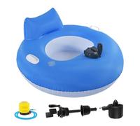 Pool Floats Motorized, Water Inflatable Floating Chair for Men, Portable Float Lounger Mattress for Men Summer Use On Lake River Beach Swimming Tanning
