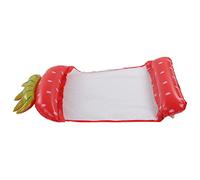 Pool Floats, Pool Floats Adult Inflatable Pool Floats with Strawberry Pattern Foldable Inflatable Water Hammock, Multifunctional Floating Chair, Float Lounger, Strawberry Swim