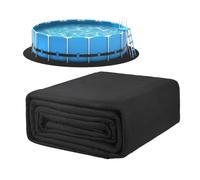 Pool Floor Pad - Thick Felt Protection Layer For Swimming Pools | Seamless felt pool liner pad, thickened cushion, protects the ground under above ground pools for deck garden outdoor areas